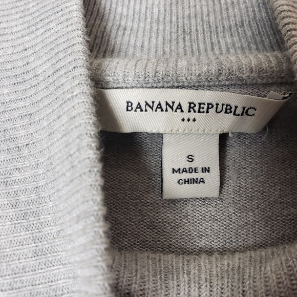 Banana Republic Mock Neck Gray Top Size Small F12 - Picture 2 of 4